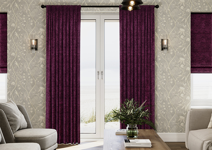 Maurice, Aubergine - Made to Measure Curtains - Image 3